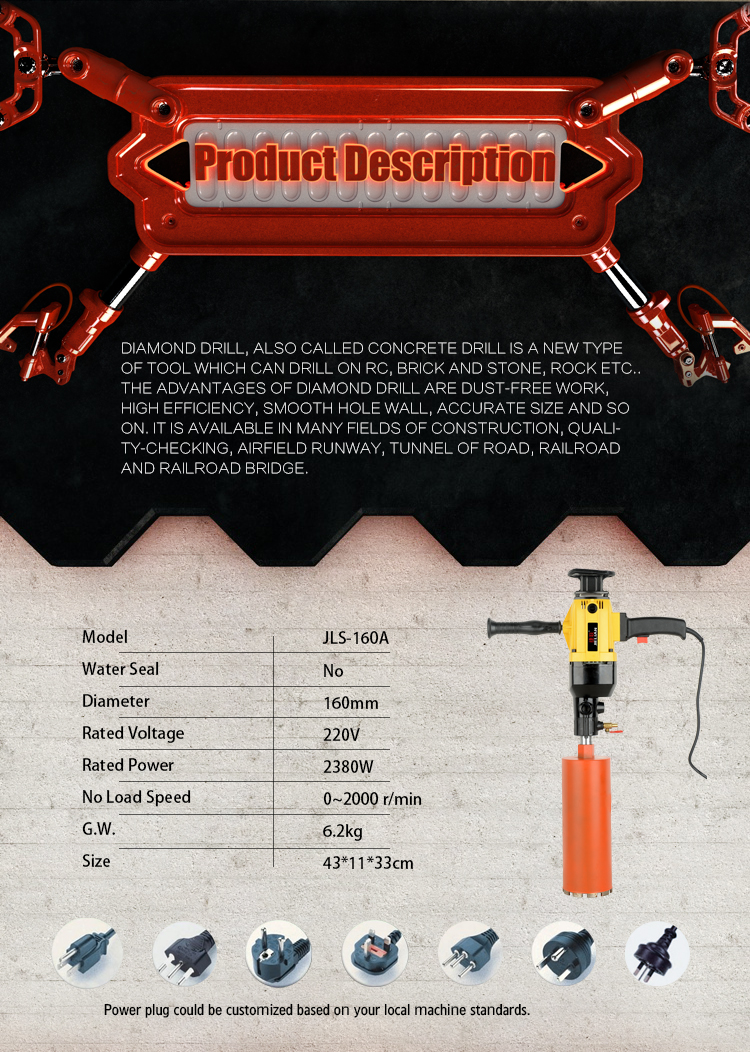 Portable Hand Held Diamond Core Drilling Machine For Sale